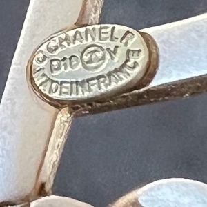 Authentic CHANEL leather cuff bracelet